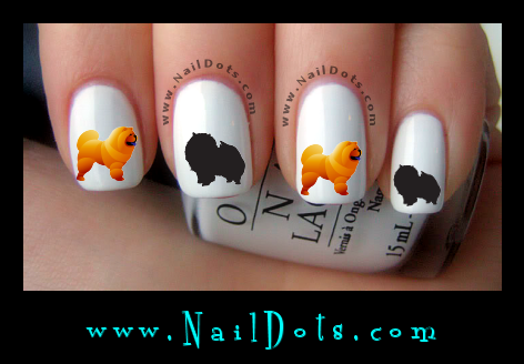 Chow Chow Nail Decals