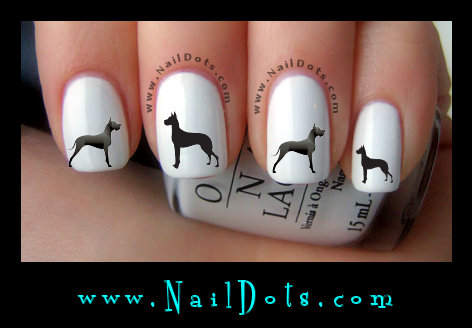 Great Dane Nail Decals